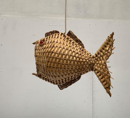 Mid-Century Fish Pendant Lamp, 1960s-UAH-1238776