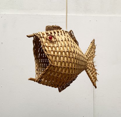 Mid-Century Fish Pendant Lamp, 1960s-UAH-1238776