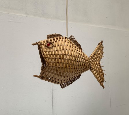 Mid-Century Fish Pendant Lamp, 1960s-UAH-1238776