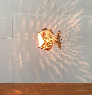 Mid-Century Fish Pendant Lamp, 1960s-UAH-1238776