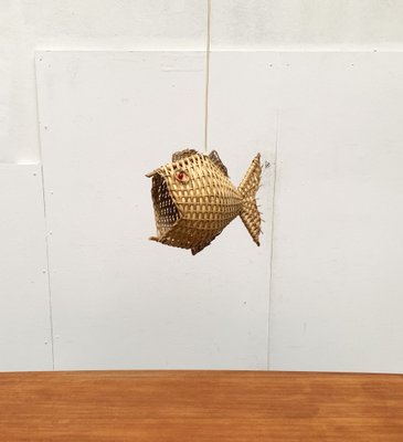 Mid-Century Fish Pendant Lamp, 1960s-UAH-1238776