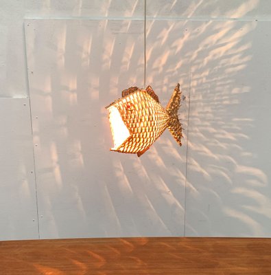 Mid-Century Fish Pendant Lamp, 1960s-UAH-1238776