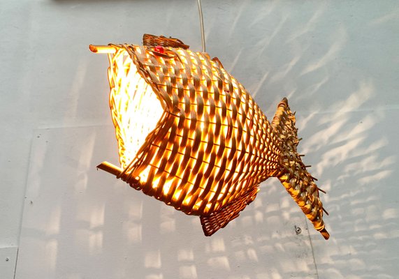 Mid-Century Fish Pendant Lamp, 1960s-UAH-1238776