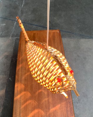 Mid-Century Fish Pendant Lamp, 1960s-UAH-1238776