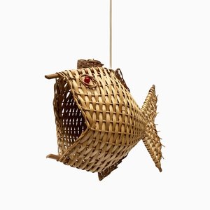 Mid-Century Fish Pendant Lamp, 1960s-UAH-1238776