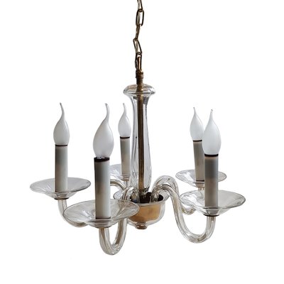 Mid-Century Five-Arm Murano Chandelier-NUX-1181016