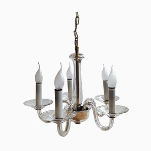 Mid-Century Five-Arm Murano Chandelier-NUX-1181016