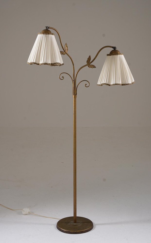 Mid-Century Floor Lamp by Tor Wolfenstein for Ditzingers, 1930s