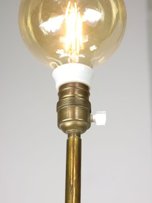 Mid-Century Floor Lamp in Brass and Marble-HGJ-1299441