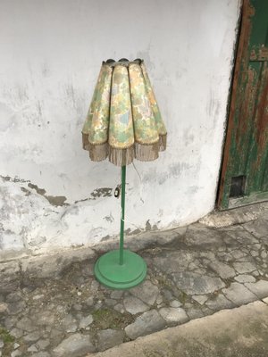 Mid-Century Floor Lamp with Plastic Shade, 1950s-OXJ-1726497