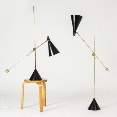 Mid-Century Floor Lamps by Tapio Wirkkala, 1950s, Set of 2-NL-1746674