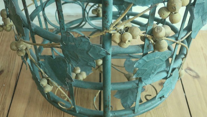 Mid-Century Florentine Vine-Leaf Domed Wine Rack-ED-1768548