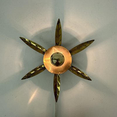 Mid Century Flower Wall Lamp, 1950s-BGP-1721193