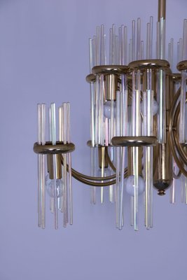 Mid-Century Fluorescent Glass Chandelier by Gaetano Sciolari-SXX-586657