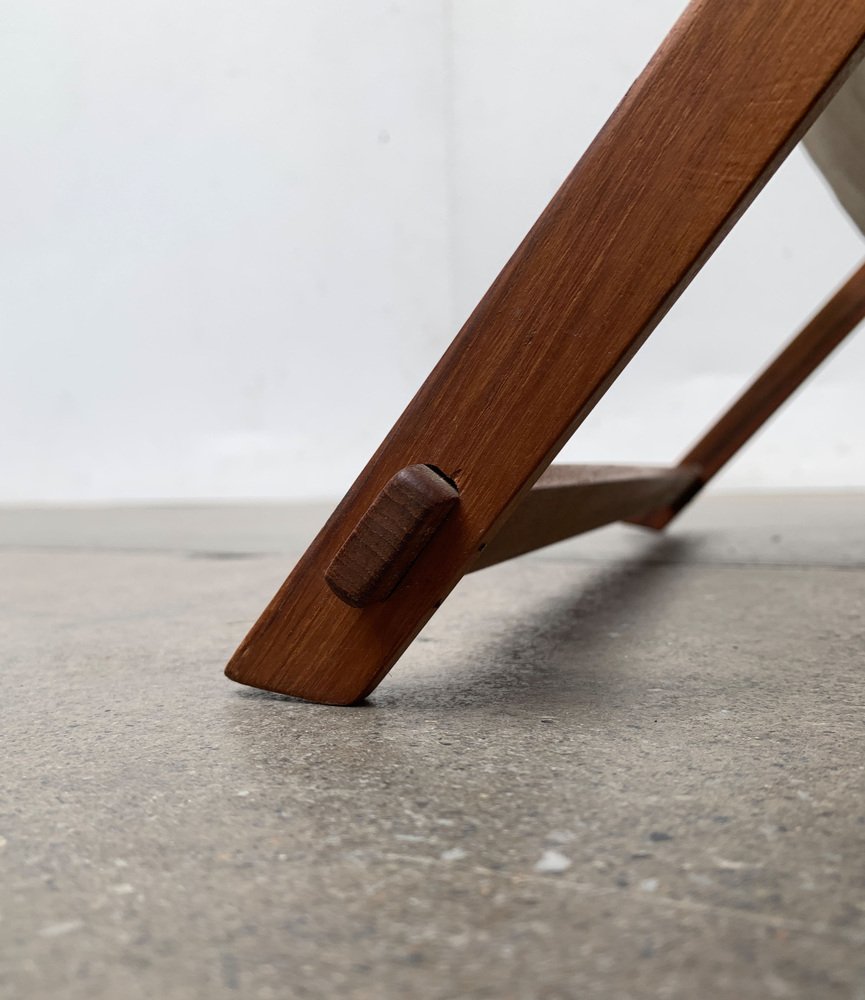 Mid-Century Foldable Magazine Holder in Teak, 1960s