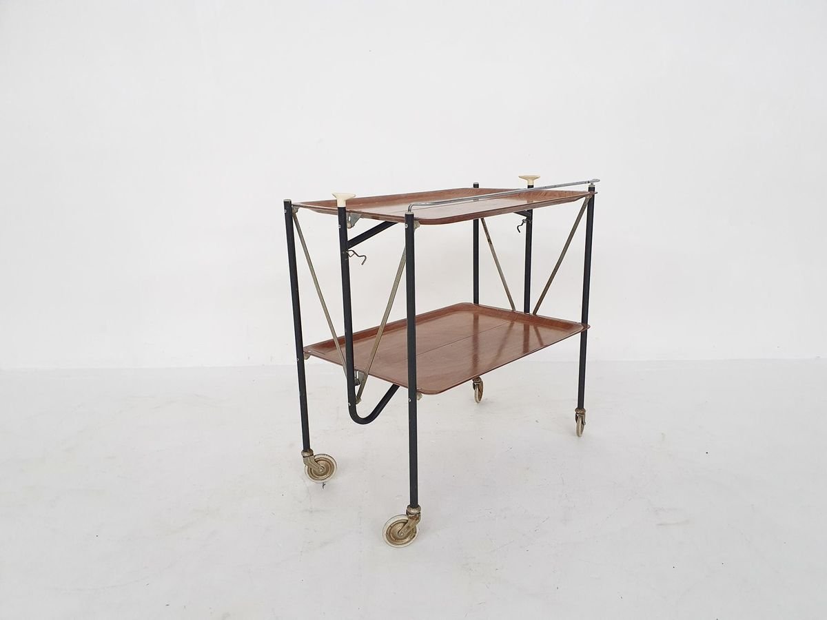 Mid-Century Foldable Serving Trolley, 1960s