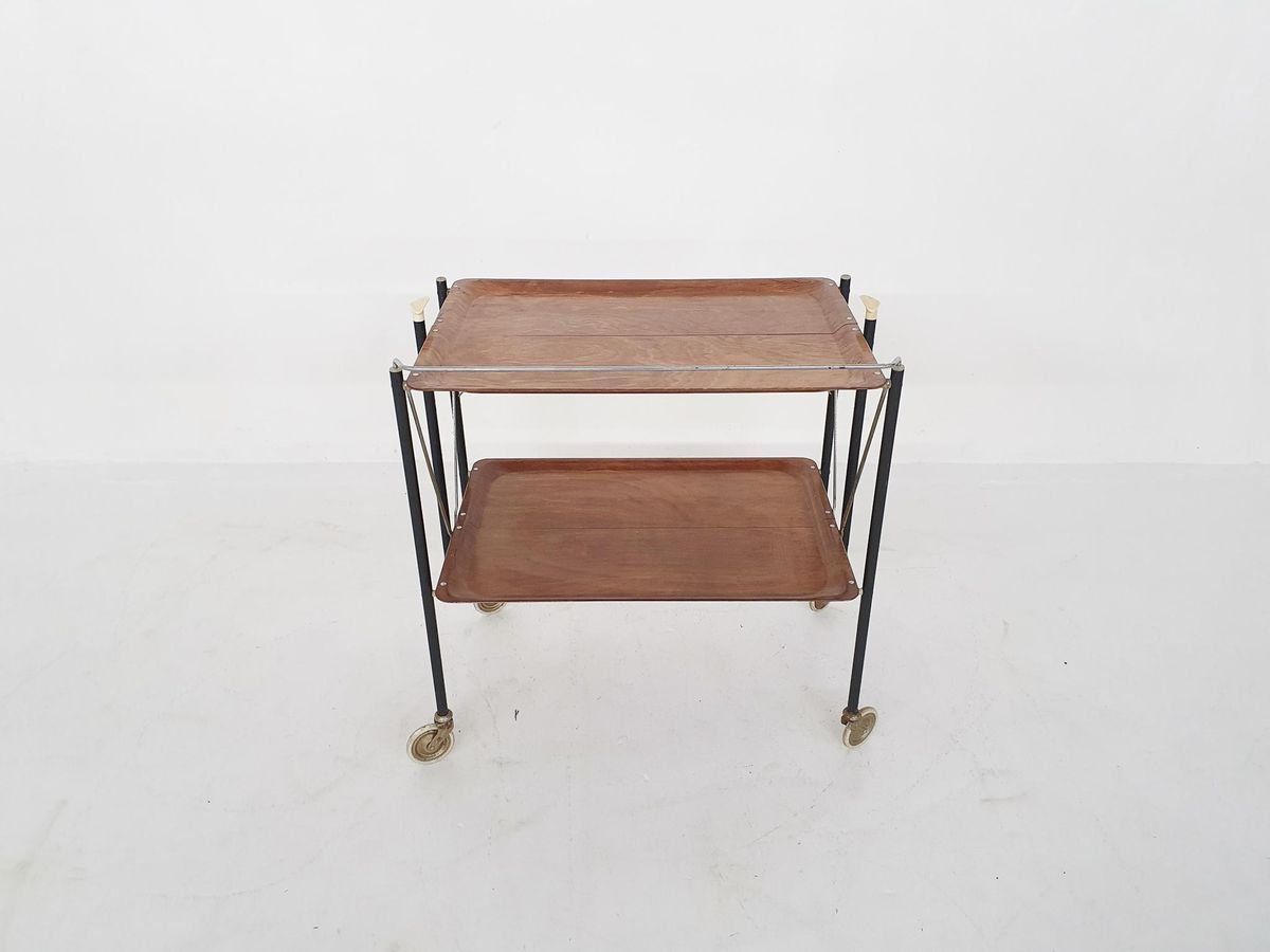 Mid-Century Foldable Serving Trolley, 1960s