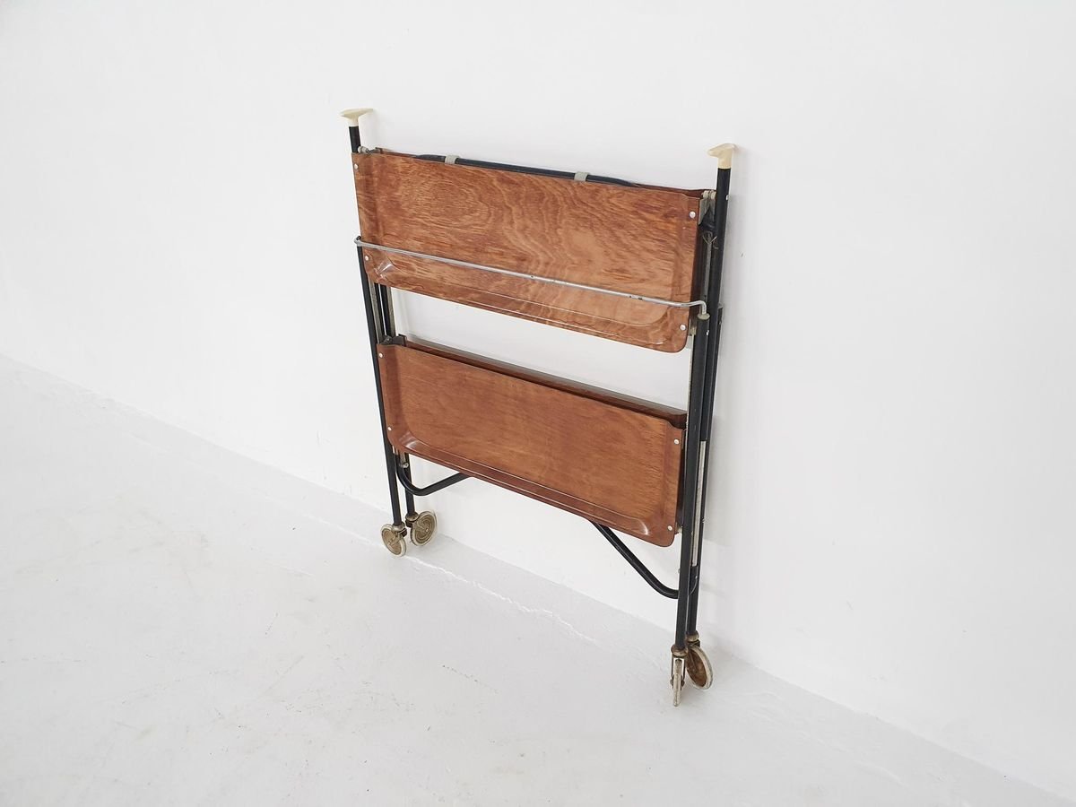 Mid-Century Foldable Serving Trolley, 1960s