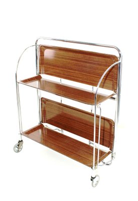 Mid-Century Foldable Serving Trolley from Bremshey Solingen, 1950s-ZWH-1311780