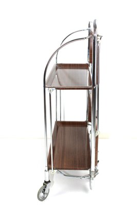 Mid-Century Foldable Serving Trolley from Bremshey Solingen, 1950s-ZWH-1311780