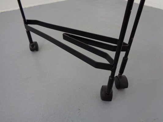 Mid-Century Folding Teak & Metal Serving Bar Cart, 1960s-RDW-1384703