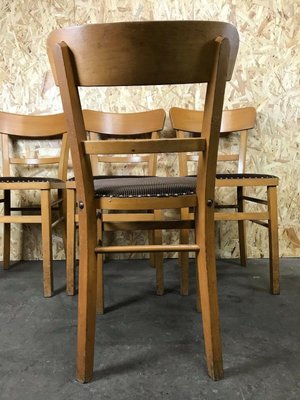 Mid-Century Frankfurter Chairs, 1950s, Set of 4-EJL-1322972