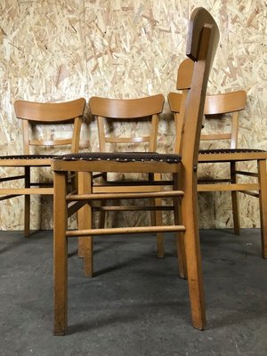 Mid-Century Frankfurter Chairs, 1950s, Set of 4-EJL-1322972