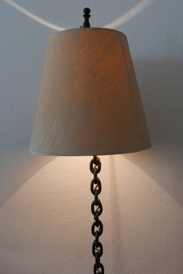 Mid-Century Franz West Style Wrought Iron Chain Floor Lamp, 1960s, Germany-WPT-901335