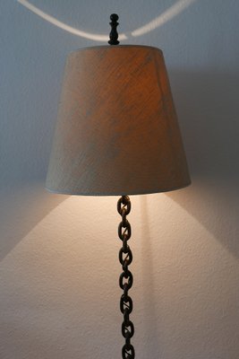 Mid-Century Franz West Style Wrought Iron Chain Floor Lamp, 1960s, Germany-WPT-901335