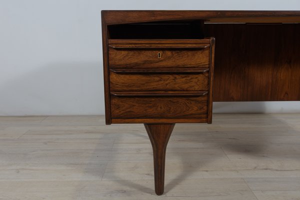 Mid-Century Freestanding Rosewood Desk by Valdemar Mortensen, 1960s-NIT-1398320