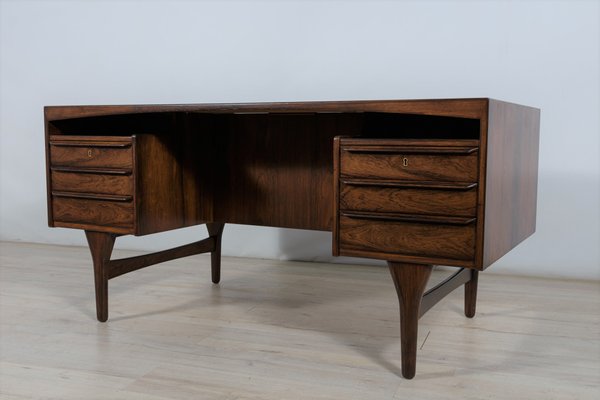 Mid-Century Freestanding Rosewood Desk by Valdemar Mortensen, 1960s-NIT-1398320