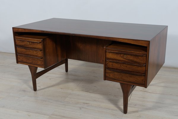 Mid-Century Freestanding Rosewood Desk by Valdemar Mortensen, 1960s-NIT-1398320