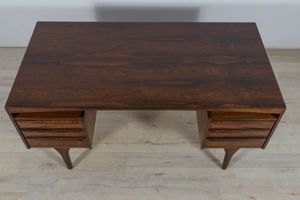 Mid-Century Freestanding Rosewood Desk by Valdemar Mortensen, 1960s-NIT-1398320