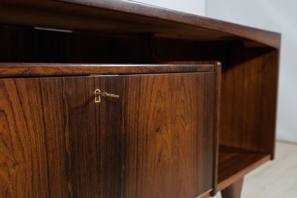 Mid-Century Freestanding Rosewood Desk by Valdemar Mortensen, 1960s-NIT-1398320