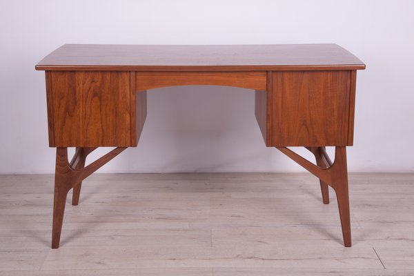 Mid-Century Freestanding Teak Desk, 1960s-NIT-1078585