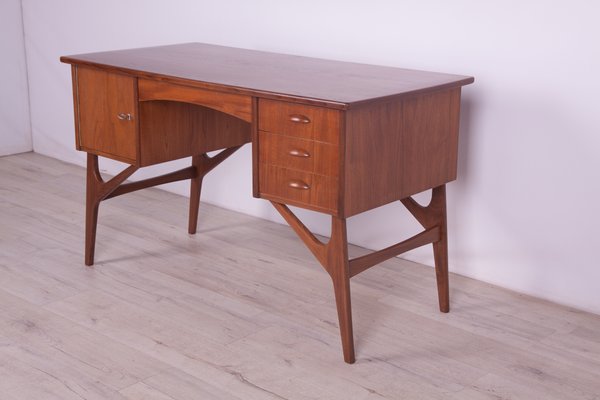 Mid-Century Freestanding Teak Desk, 1960s-NIT-1078585