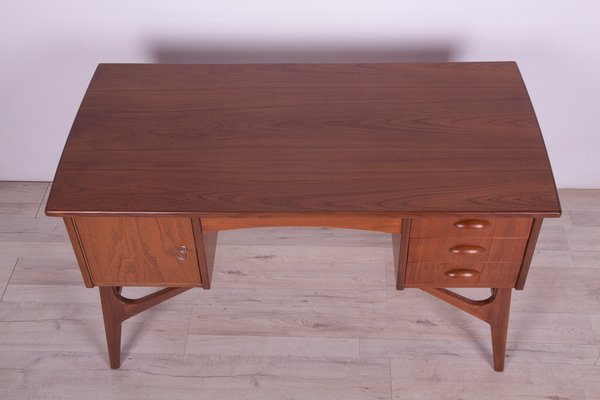 Mid-Century Freestanding Teak Desk, 1960s-NIT-1078585