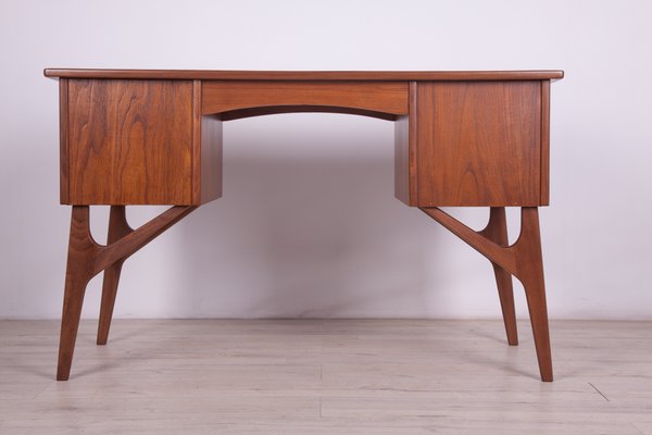 Mid-Century Freestanding Teak Desk, 1960s-NIT-1078585