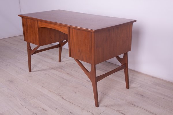 Mid-Century Freestanding Teak Desk, 1960s-NIT-1078585