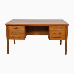 Mid-Century Freestanding Teak Desk, 1960s-NIT-2020184