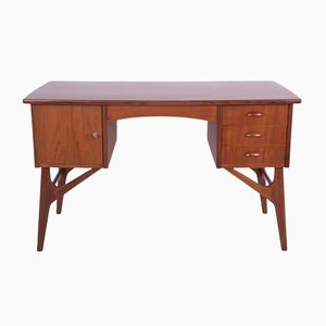 Mid-Century Freestanding Teak Desk, 1960s-NIT-1078585