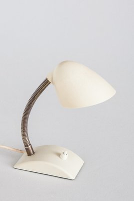 Mid-Century French Adjustable Brass and Bakelite Gooseneck Table Lamp, 1960s-ZFJ-600939