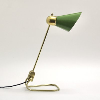 Mid-Century French Adjustable Brass Table or Desk Lamp from Jumo, 1950s-SY-1786824