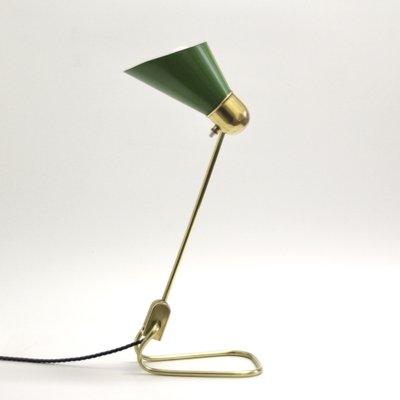 Mid-Century French Adjustable Brass Table or Desk Lamp from Jumo, 1950s-SY-1786824