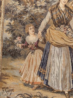 Mid-Century French Aubusson Style Jacquard Tapestry by Goya, 1970s-YMM-1818112