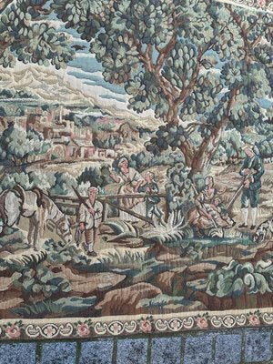 Mid-Century French Aubusson Style Jaquar Tapestry, 1980s-YMM-1769395