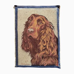 Mid-Century French Aubusson Tapestry with Dog Design from Bobyrugs, 1920s-YMM-1818931