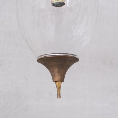 Mid-Century French Brass and Glass Pendant Light-JRP-1764639