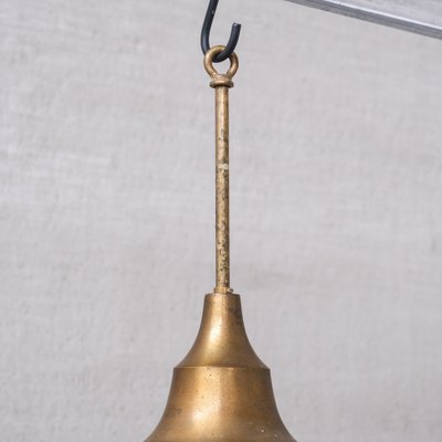 Mid-Century French Brass and Glass Pendant Light-JRP-1764639