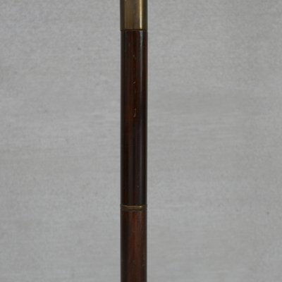 Mid-Century French Brass and Wood Floor Lamp-JRP-1021709